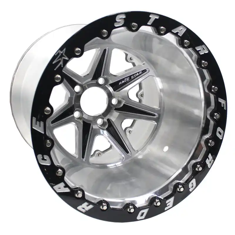 Shop Now Race Star 72 ValStar 15x10 / 5x4.75BC / 7.5BS / 3.072in CB / Machined w/Black Accents Wheel