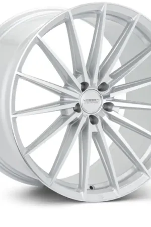 Price Drop Vossen HFX-4 20x10.5 - 5x114.3 - ET45 - Deep - 73.1 - Silver Polished Wheel