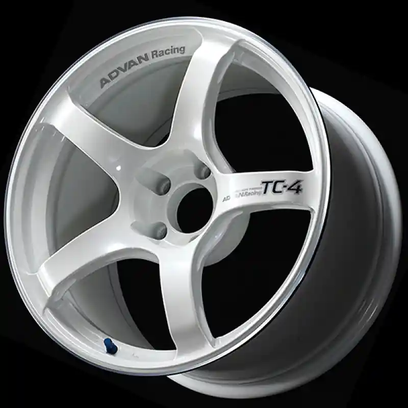 New Release Advan TC4 16x7.0 / +35 Offset / 5x98 / 58mm Bore / Racing White Metallic and Ring
