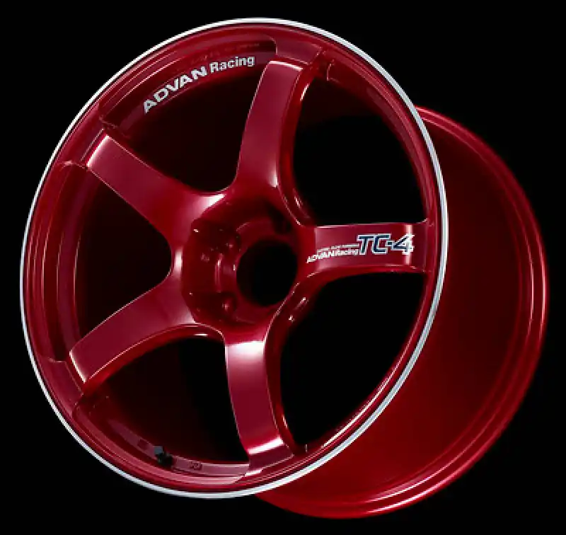 Save Now Advan TC4 17x7.5 +43 5x112 Racing Candy Red and Ring Wheel