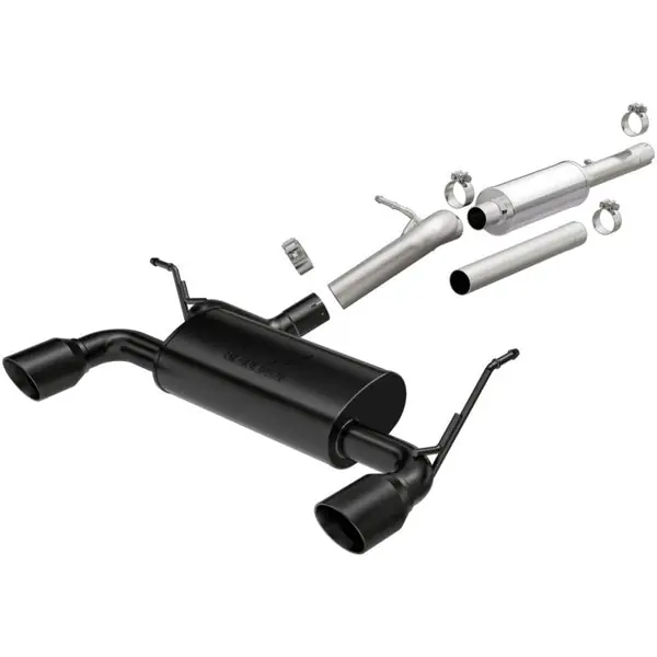 Original MagnaFlow 2018+ Jeep Wrangler 3.6L 409 SS Dual Split Rear Exit Black Tips Cat-Back Exhaust
