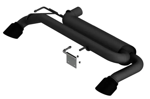 Borla 21-22 Ford Bronco 2.3L 4WD ATAK Axle Back Exhaust w/ Black Coated Tips No Minimum Order