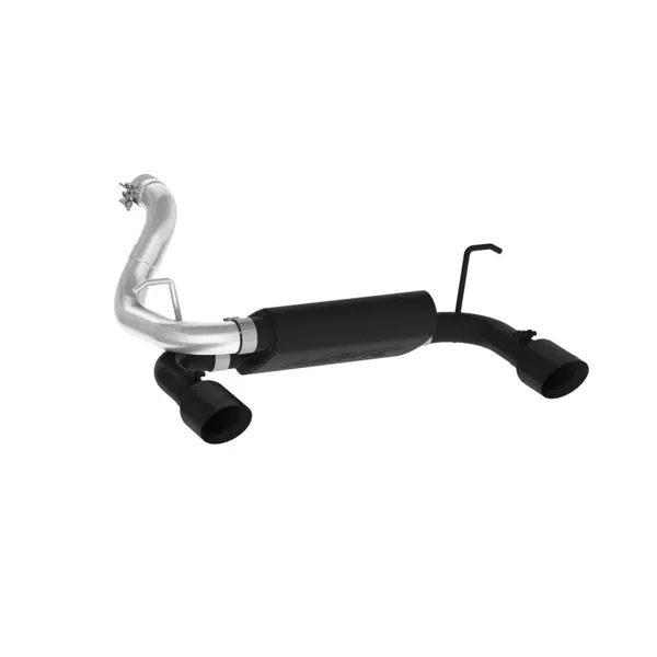 MBRP 2018+ Jeep Wrangler (JL) 3.6L V6 Dual Rear Exit Axle Back BLK Exhaust System Cheap