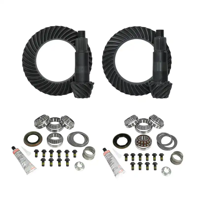 Hassle-Free Returns Yukon Gear & Install Kit Package for Jeep Rubicon JL/JT w/D44 Front & Rear in a 4.56 Ratio