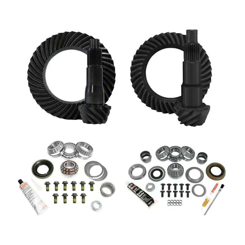 Best Price Yukon Gear & Install Kit Package for 18-22 Jeep JL (Non-Rubicon) D30 Front/D35 Rear 4.11 Ratio