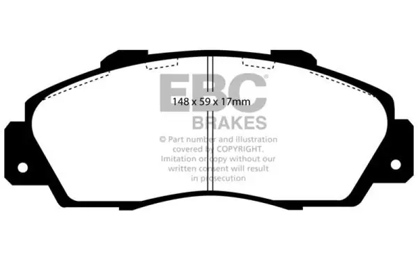 EBC 97-01 Acura Integra Type R Bluestuff Front Brake Pads Time-Limited
