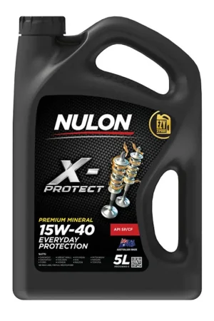 Nulon PRO15W40-5 X-Protect 15W-40 Premium Mineral Everyday Protection Engine Oil 5L (Pickup Only) Super Sale