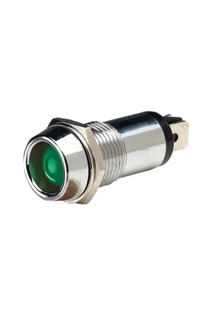 Narva 62091BL 12 Volt Chrome Pilot Lamp With Green Led Hot Picks