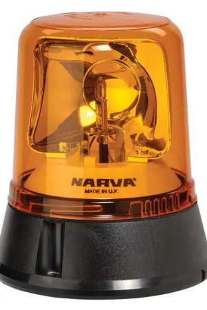 Time-Limited Narva 85650A Optimax Rotating Beacon (Amber) Flange Base 12\\/24 Volt