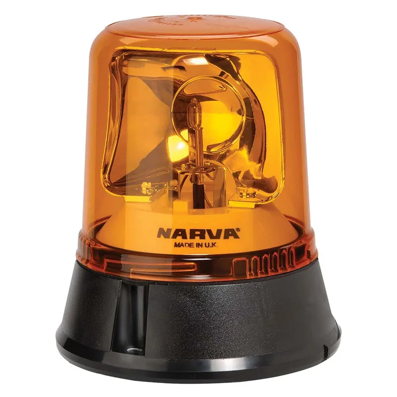 Time-Limited Narva 85650A Optimax Rotating Beacon (Amber) Flange Base 12\\/24 Volt