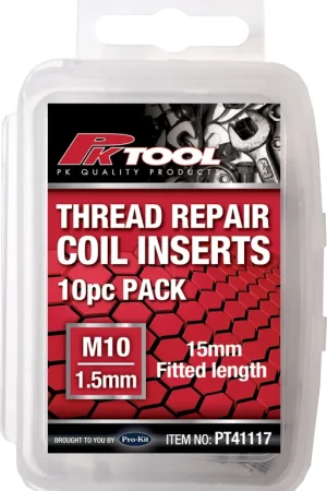 PKTool 10pc M10 Thread Coil Insert Replacement Pack- PT41117 (Pickup Only) Secure Checkout