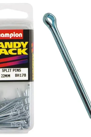 Champion Pack of 40 1.6 x 22mm Zinc Plated Steel Split Pins - BH178 Warranty Included
