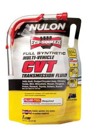 Nulon NCVT-1E Full Synthetic Multi-Vehicle CVT Transmission Fluid 1L (Pickup Only) Holiday Sale