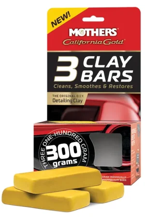 Reduced Price Mothers California Gold Clay Bars - 3 Pack - 07242
