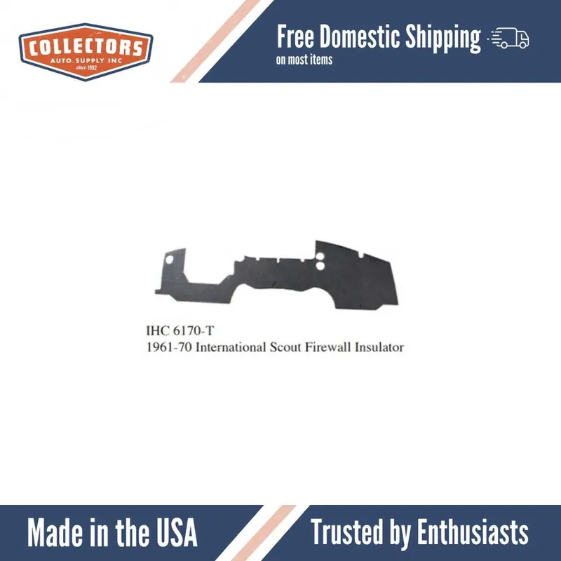 Firewall Insulation for 1961-1970 International Scout Final Sale