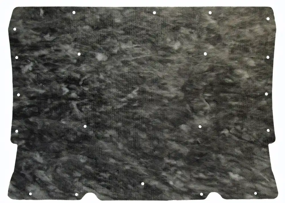 Certified Hood Insulation Pad Flat Fiberglass 1pc for 1968-69 Chevrolet Caprice w Clips
