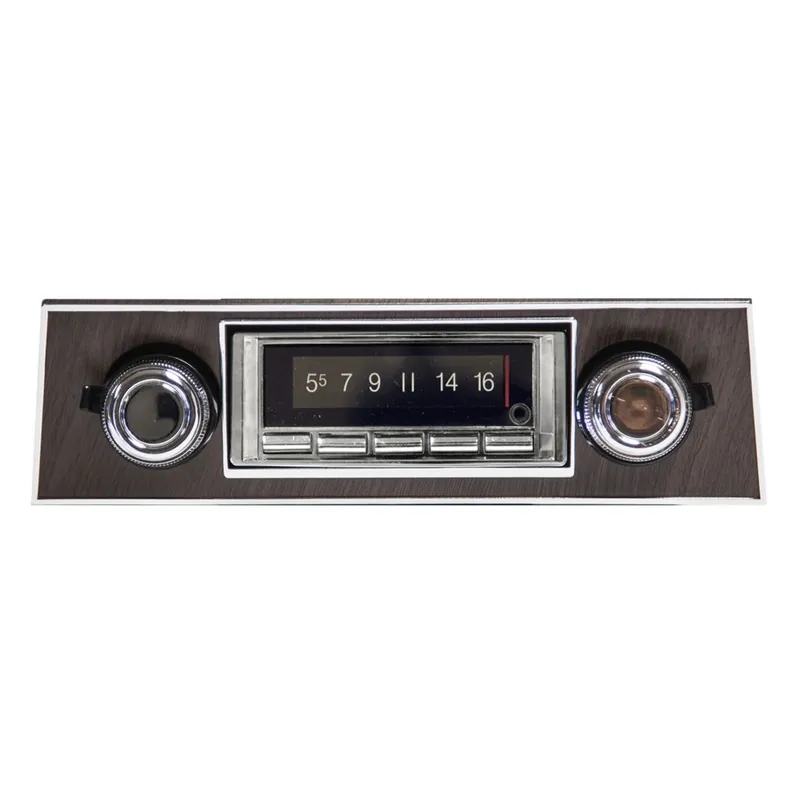 While Supplies Last Vintage Car Radio for 1967-1968 Chevrolet Camaro Walnut USA-740