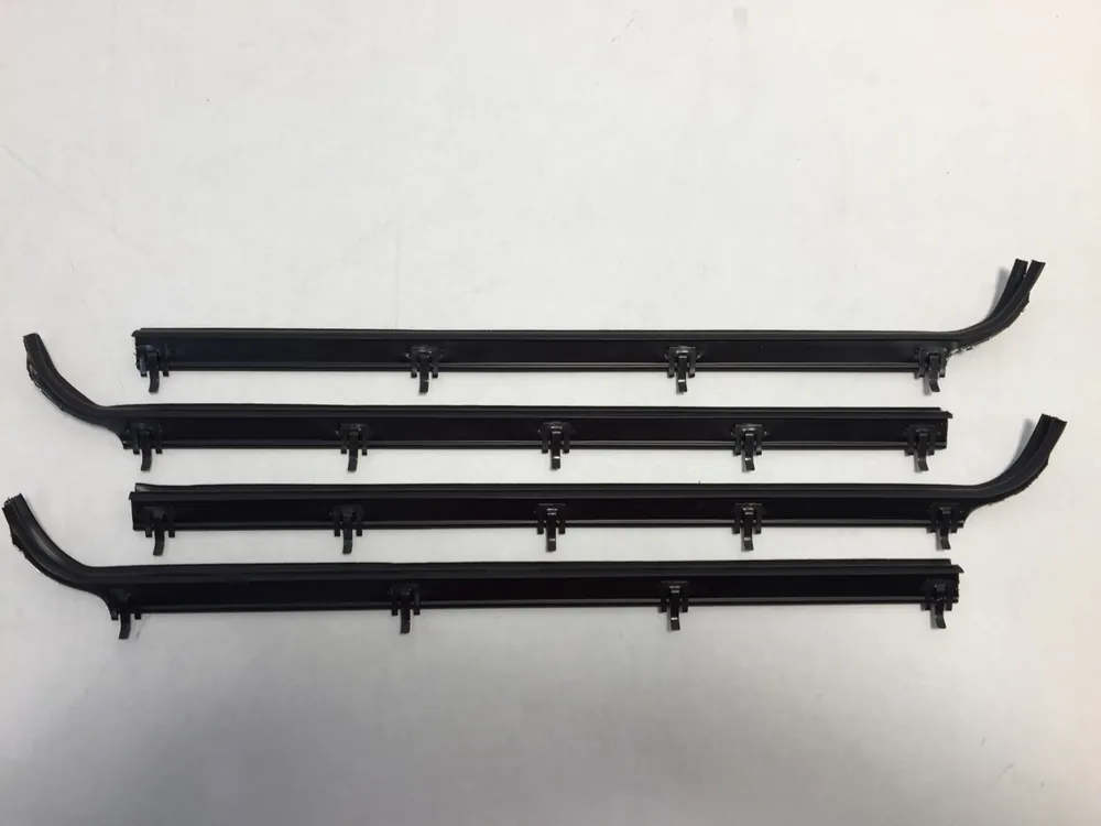 Buy Direct Window Sweeps Weatherstrip for 1987-96 Ford Bronco Truck Black Front Left Right