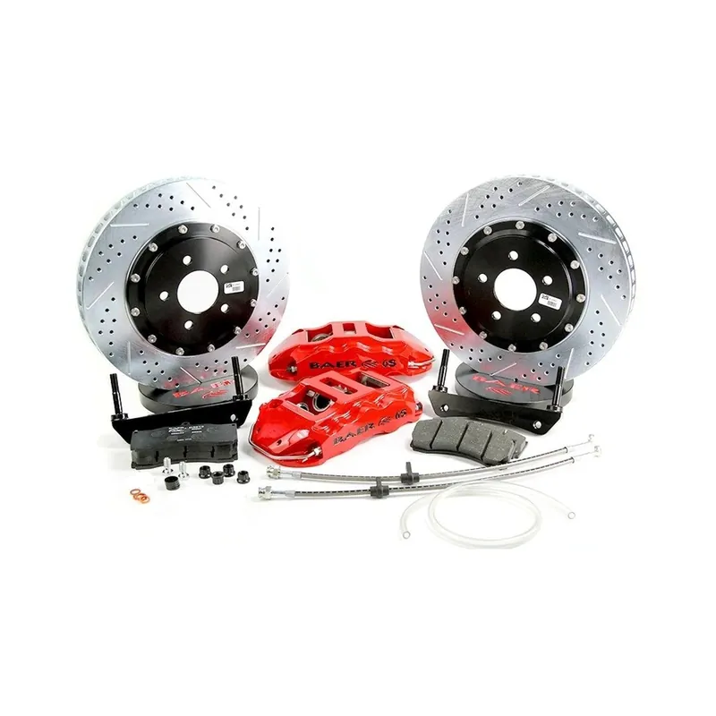 Baer Brakes 4301588FR Baer Brakes 14" Extreme+ Front Brake Kit, Fire Red, SDZ Trending