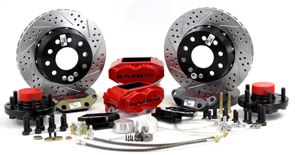 Baer Brakes 4301441R-1X Baer Brakes 11" SS4+ Front Brake Kit, Red, Slot, Std. Studs Same Day Shipping