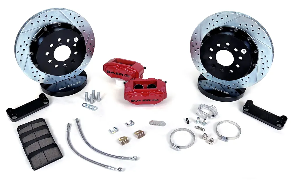 Free Shipping Baer Brakes 4302478MG-1 Baer Brakes 13" SS4+ Rear Brake Kit, Monster Green, Slot