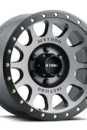 Time-Limited Method Race Wheels MR305 | NV | 18x9 | 6x5.5 (6x139.7) | -12 Offset | Titanium / Black Lip | 2021-2024 Ram TRX | 2025-2026 Ram RHO | 2019-2026 Ram 1500 / Rebel | Bronco GEN6 |Silverado / Sierra 1500 | Toyota Trucks - MR30589060812N