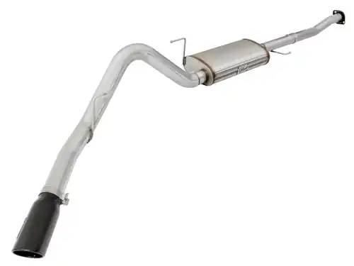 aFe Power MACH Force-Xp 3in to 3-1/2in Stainless Steel Cat-Back Exhaust w/Black Tip for Ford F-150 15-16 V8-5.0L #49-43073-B Limited Offer