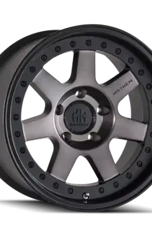 Deal Mayhem 8300 Prodigy 17x9 / 5x127 BP / -6mm Offset / 78.1mm Hub Matte Black w/ Dark Tint Wheel