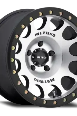 Express Delivery Method Race Wheels | MR105 Beadlock | MACHINED WITH MATTE BLACK RING | 17x9 | -38 Offset | 3.5 Backspacing | 5x5 | MR10579050338B