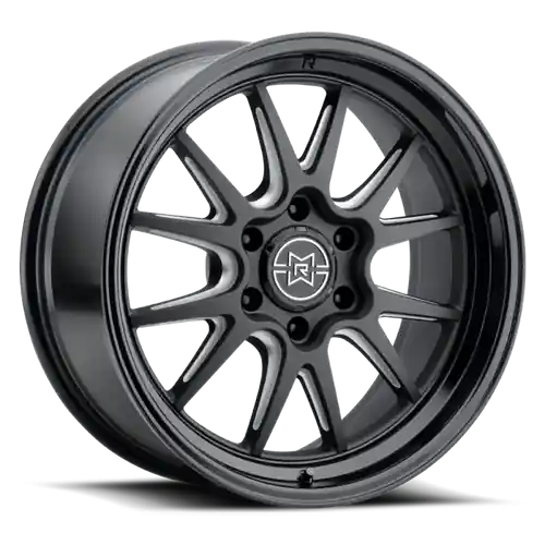 Method Raised MR802 22x12 / 8x180 BP / -40mm Offset / 124.1mm Bore - Double Black Milled Wheel Bulk Order