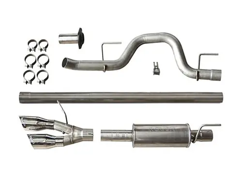Limited Offer Roush 3" Cat-Back Exhaust (Polished Tips - Side Exit) for 2011-2014 Ford Raptor SVT 6.2L / 2011-2014 F-150 3.5L, 5.0L, 6.2L - 421711