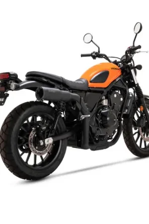 Same Day Shipping Vance & Hines Honda SCL500 Scrambler Hi-Output Black Slip-On Exhaust - 48429