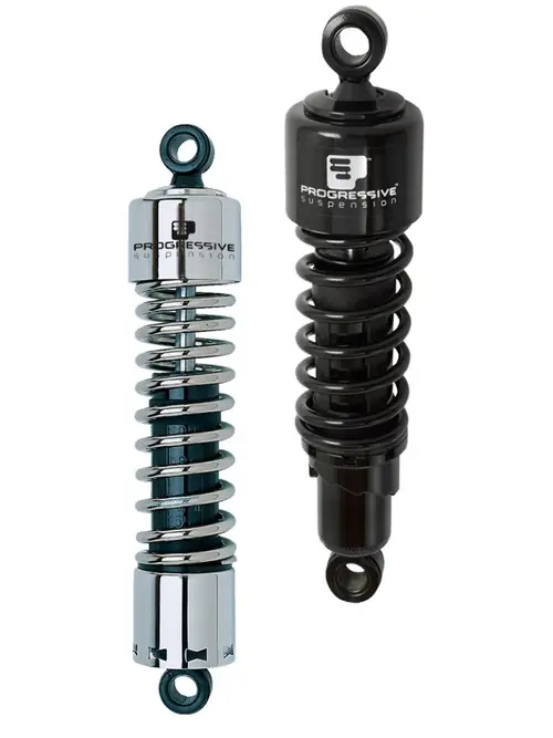 Hot Picks Progressive Harley 412 Series Shocks 11.5in - Chrome - 412-4066C