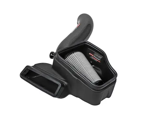 aFe 15-19 VW Golf R (MKVII) L4-2.0L (t) Track Series Carbon Fiber Intake System w/ Pro DRY S Filter - 57-10016D Markdown