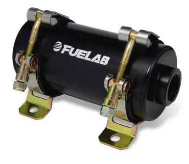 Fuelab Prodigy Reduced Size Carb In-Line Fuel Pump w/Internal Bypass - 800 HP - Black Fan Favorite