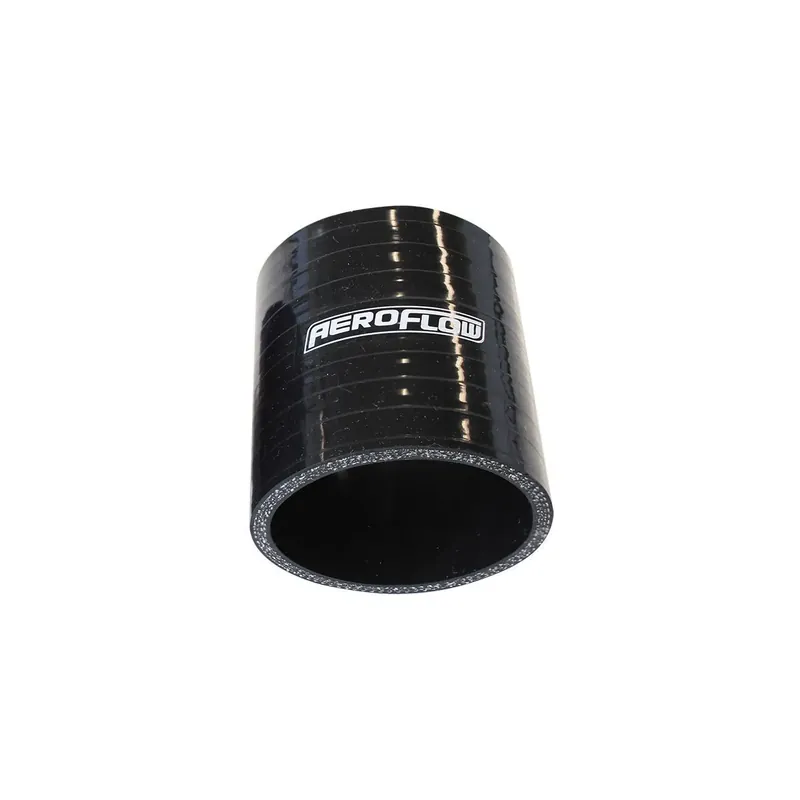 Premium Aeroflow 57mm Straight Silicone Hose Coupler - Black 300mm Long