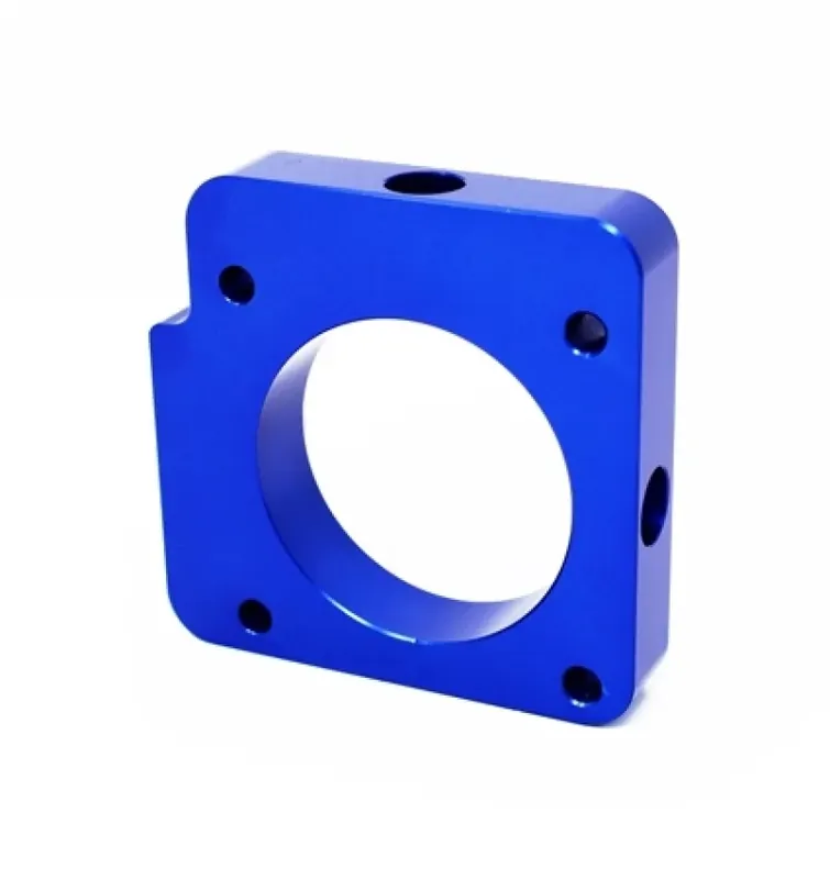 Torque Solution Torque Solution Throttle Body Spacer (Blue) Subaru WRX 2006-2014 / STI 2004-2015 Instant Buy