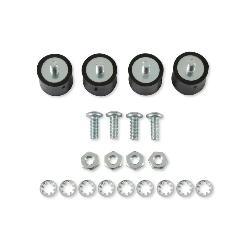 Budget MSD Vibration Mounts, for 6 Series Ignition Modules, 4-pack Four mounts and hardware included in the kit.