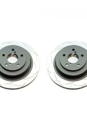 Next Day Delivery Disc Brakes Australia Street Series 2x T2 Slotted Solid Rear Rotors (WRX 08-22/FXT 08-13/86 GT)