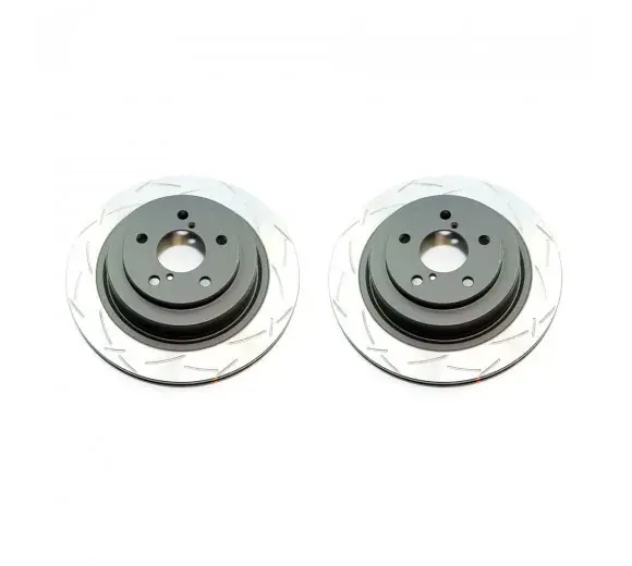 Next Day Delivery Disc Brakes Australia Street Series 2x T2 Slotted Solid Rear Rotors (WRX 08-22/FXT 08-13/86 GT)