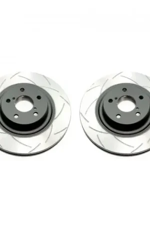 Limited Time Disc Brakes Australia Street Series 2x T2 Slotted Front Rotors (STi 02-24/LGT STi 06-24)