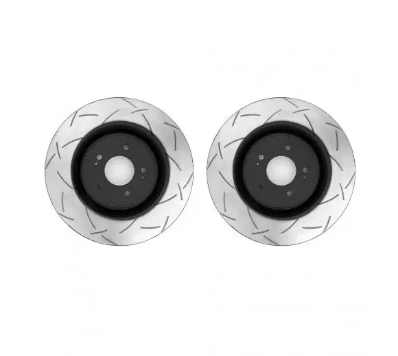 Disc Brakes Australia Street Series 2x T2 Slotted Front Rotors (EVO IV 96-98/Lancer Ralliart 08-18) New Arrival
