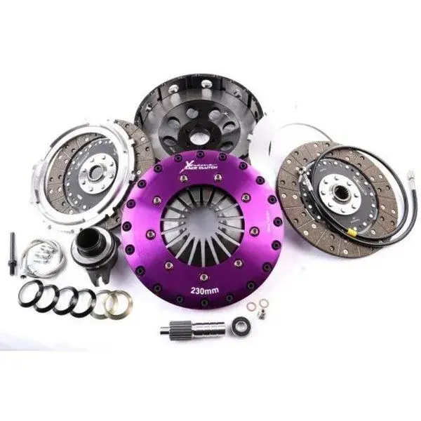 One Day Deal Xtreme Clutch 230mm Rigid Solid Organic Twin Plate Clutch Kit (KIT PER TOYOTA 7MGTE/R154 inc F/W+CSC)