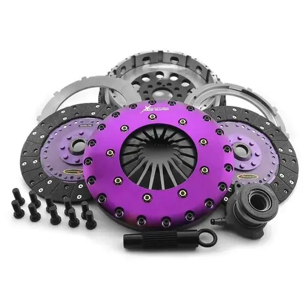 Last Chance Xtreme Clutch 230mm Rigid Solid Organic Twin Plate Clutch Kit Incl SMF (KIT PER BMW M135/M335i (6-BOLT) inc SMF)