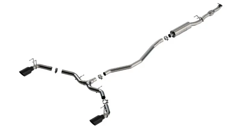 Bargain Borla 2023 Integra/22-23 Civic Si 1.5L 4 CYL. MT FWD 4DR 2.50in S-Type Catback Exhaust Black Chrome | Graveyard Performance