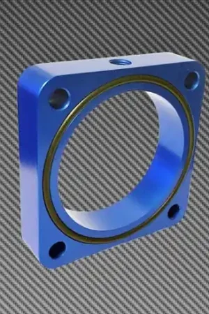New Release Torque Solution Throttle Body Spacer 2013+ Subaru BRZ/Scion FR-S - Blue | Graveyard Performance