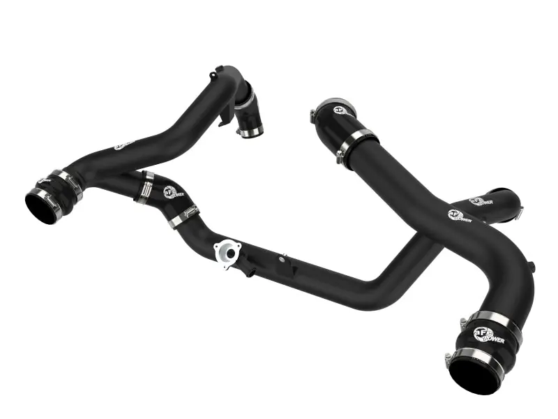 aFe 20-23 Ford Explorer ST V6 3.0L (tt) BladeRunner Aluminum Hot and Cold Charge Pipe Kit - Black | Graveyard Performance Professional Grade
